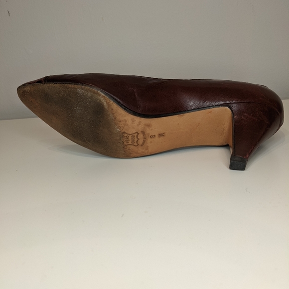 Vintage Bally's red leather pumps - Picture 9 of 11